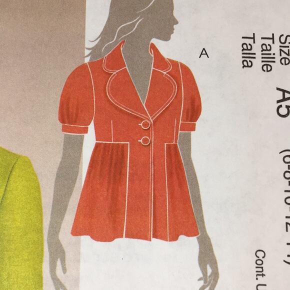 McCall's M5594‎ Misses Lined Blazer Jacket Sewing Pattern Size A5 (6-8-10-12-14) - Picture 3 of 10